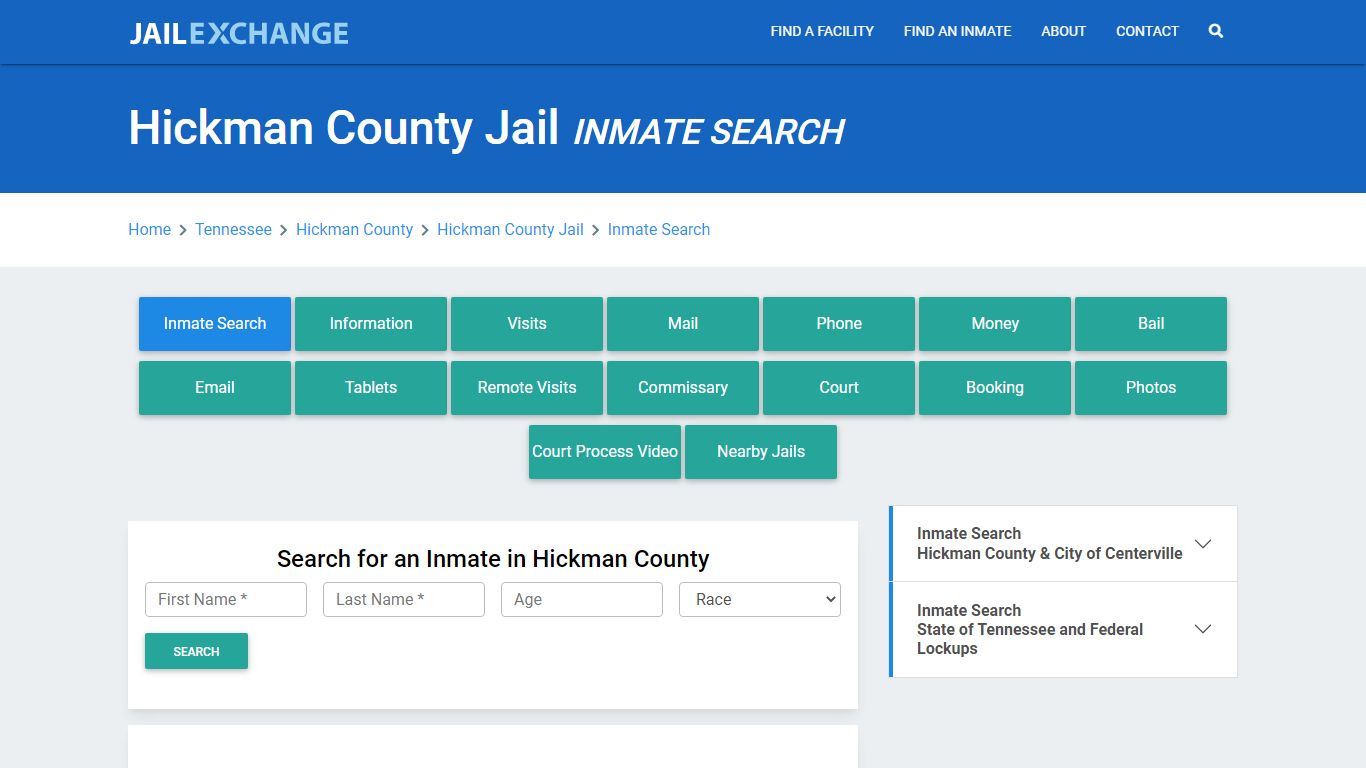 Hickman County Jail, TN Inmate Search: Roster & Mugshots